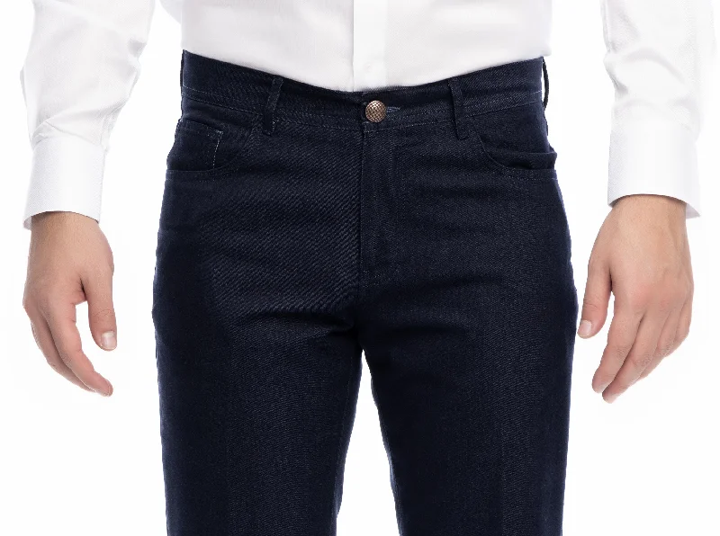 Slim-fit dress pants for sharp evening events -Pants for police officers-BOSPHORUS 5 POCKETS MEN PANTS