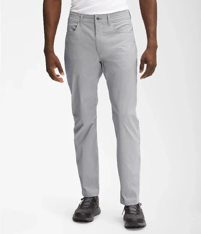 Bold patterned pants for standout fashion statements -Pants with anti-wrinkle fabric-The North Face Sprag NF0A5J96 Men's Meld Gray Nylon 5-Pocket Casual Pants SGN410