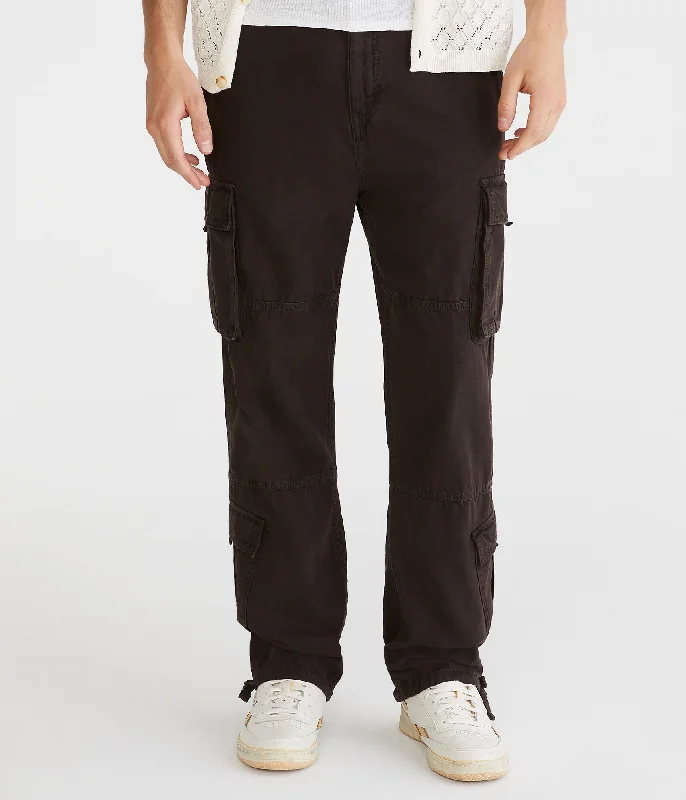 Weather-resistant pants for unpredictable climate needs -Pants with thermal lining-Aeropostale Baggy Cargo Pants