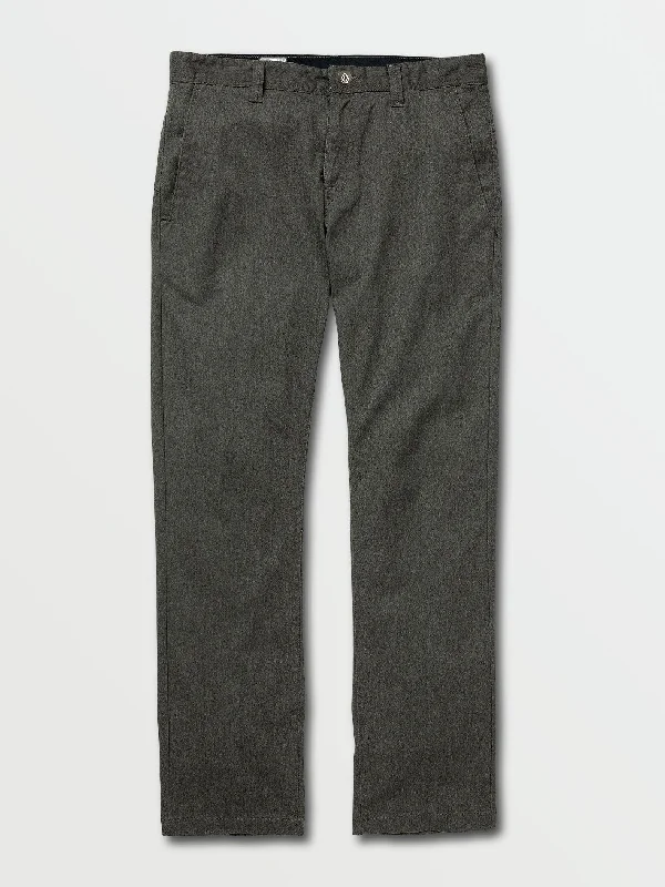 Casual twill pants for easygoing daily outfits -Pants for students-Vmonty Pants - Charcoal Heather