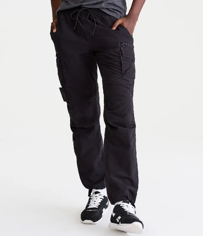 Stylish leather pants for edgy night looks -Pants with belt loops-Aeropostale  Tech Utility Pants