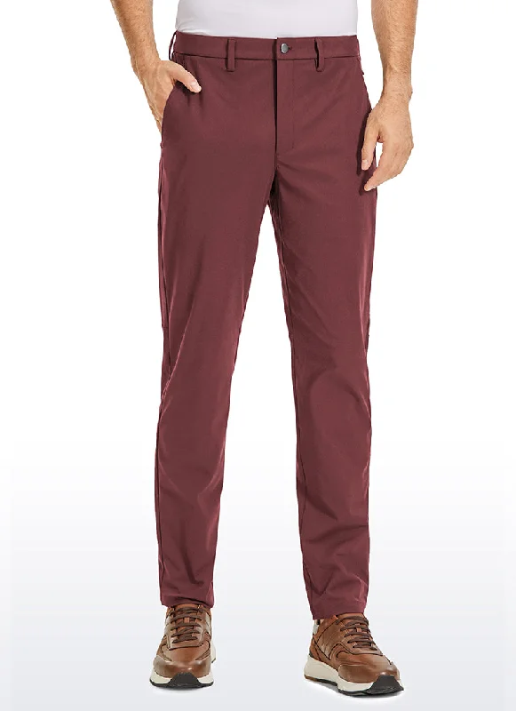 High-rise flare pants for vintage chic appeal -Pants with straight legs-All-Day Comfy Classic-Fit Golf Pants 32''