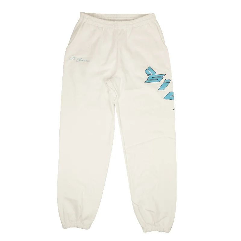 Quick-dry pants for active sports enthusiasts -Pants for formal wear-Sicko X 375 Sweatpants - White/Light Blue