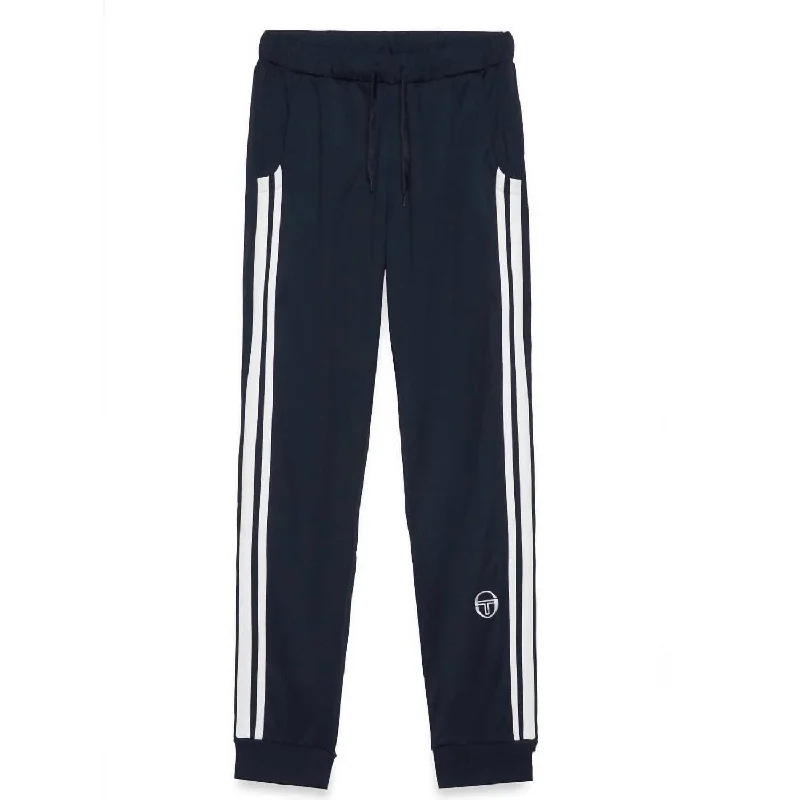 Cozy sweatpants pants for lazy Sunday mornings -Pants for warehouse workers-Men's Damarino Pants In Navy/white