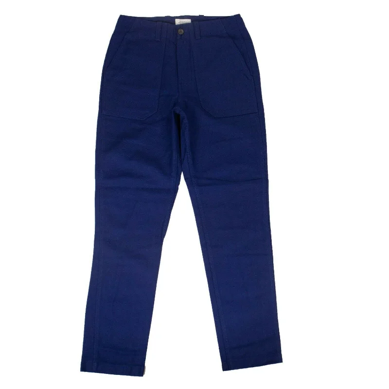 Multi-pocket pants for organized travel convenience -Pants with high waist-Saturdays Nyc Cotton Decatur Bellow Pants - Cobalt Blue