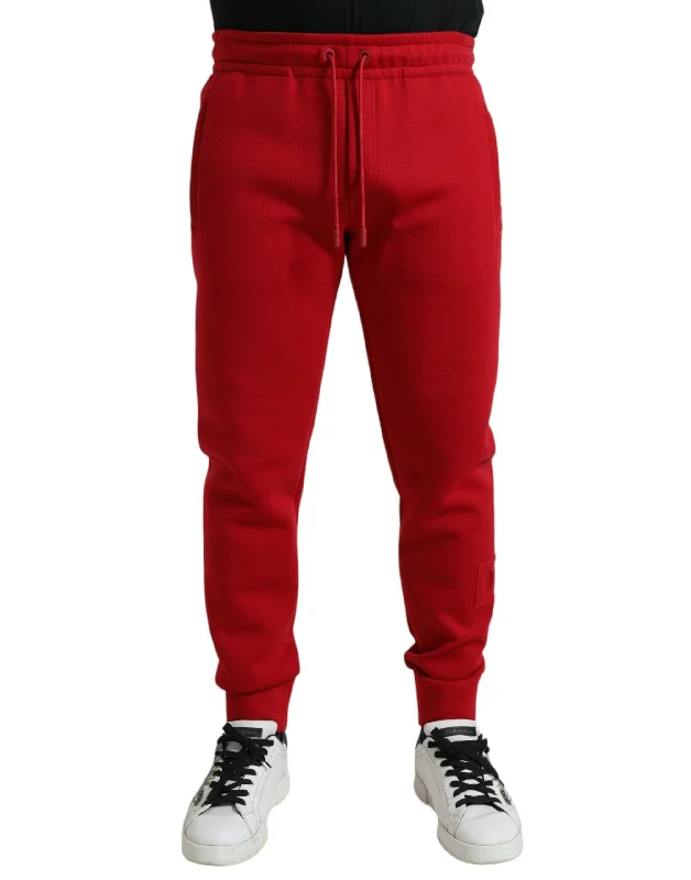 Classic wool pants for cold weather elegance -Pants for artists-Dolce & Gabbana Sizzling  Cotton Blend Jogger Men's Pants