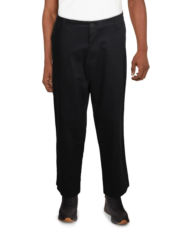 Soft pajama pants for ultimate bedtime comfort -Pants for firefighters-Mens Comfort Waist Straight Fit Straight Leg Pants