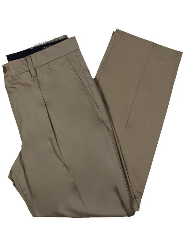 Comfortable stretch pants for casual daily wear -Pants for men-Mens Chino Cotton Khaki Pants