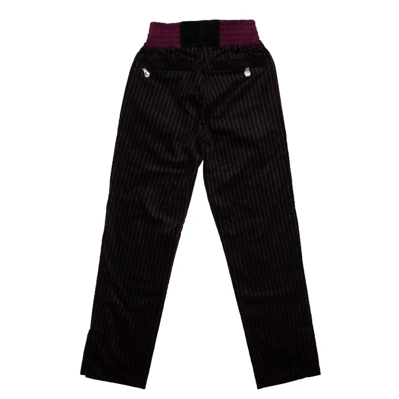 Durable cargo pants for outdoor hiking adventures -Pants for kids-Champion X Muhammad Ali Signature Track Pants - Black/Burgundy