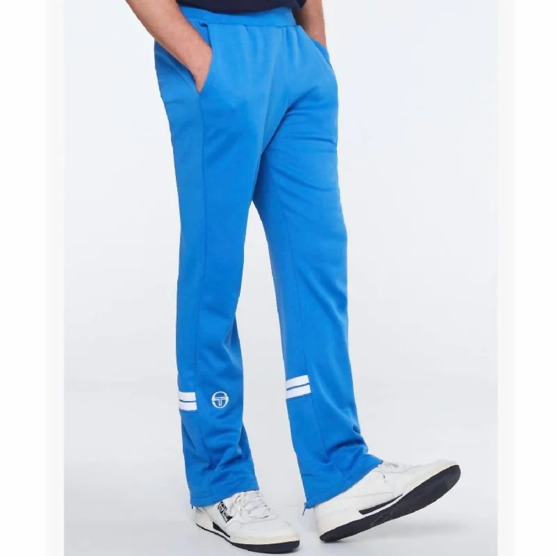 Designer jogger pants for upscale street style -Pants with solid colors-Orion Sweatpants In Palace Blue/white