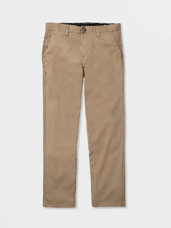 Casual drawstring pants for effortless home relaxation -Pants with bootcut design-Vmonty Stretch Pants - Khaki