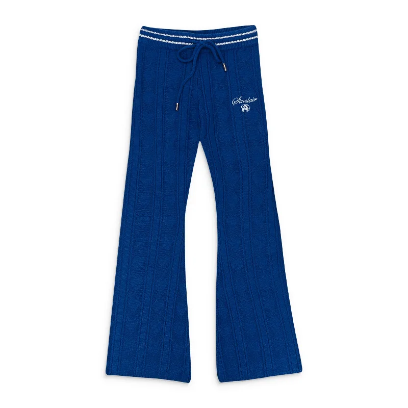 Stylish wide-leg pants for bold evening looks -Pants for travel-SINCLAIR DASIY LANE KNIT BLUE MEN'S JOGGERS & SWEATPANTS