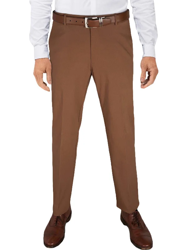 Soft cotton pants for sensitive skin comfort -Pants with mid rise-Tate Mens Office Business Pants