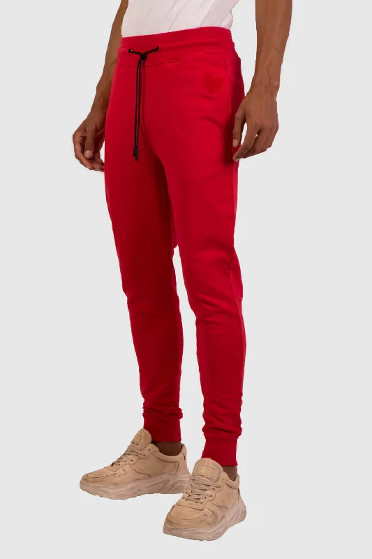 Retro bell-bottom pants for 70s-inspired fashion -Pants with breathable material-Inimigo Classic Heart Sweatpants