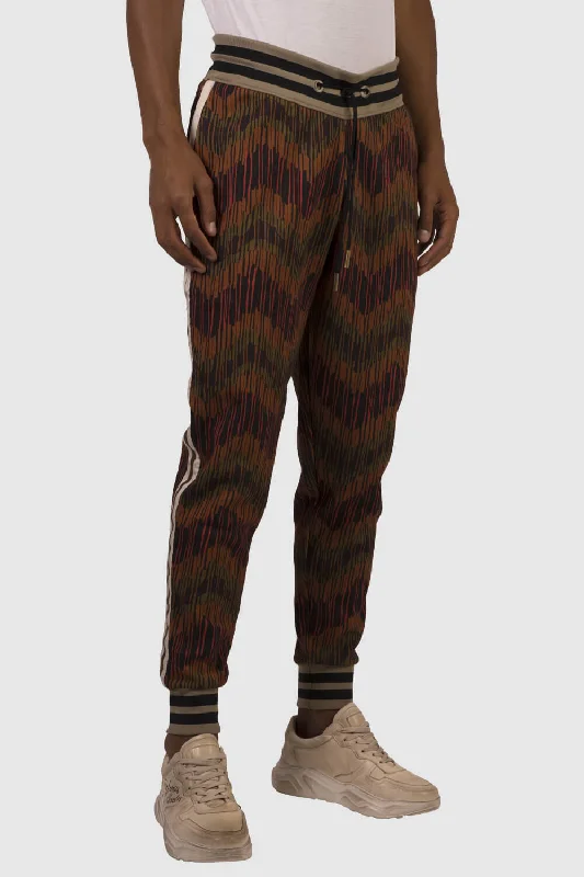 Flowy culottes pants for breezy summer style -Pants for tall men-Inimigo Badu Tapes Sweatpants