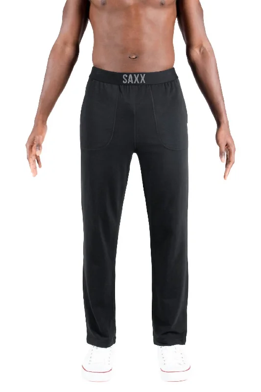 Tapered ankle pants for sleek modern silhouettes -Pants with flared legs-Men's 3Six Five Lounge Pants In Black