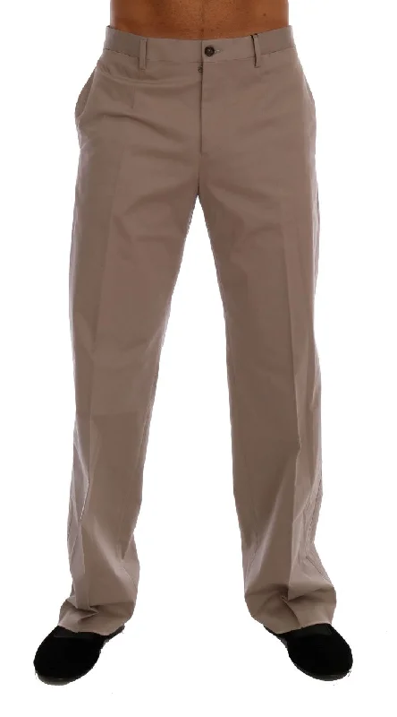 Relaxed fit pants for laid-back comfort wear -Pants for toddlers-Dolce & Gabbana Chic  Chinos Casual Men's Pants