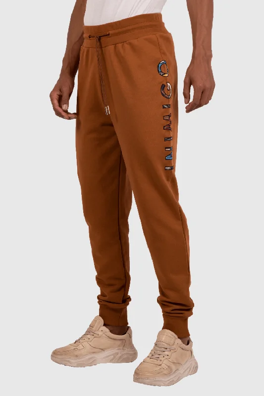 Lightweight travel pants with wrinkle-free fabric -Pants with wool fabric-Inimigo Patterns Side Sweatpants