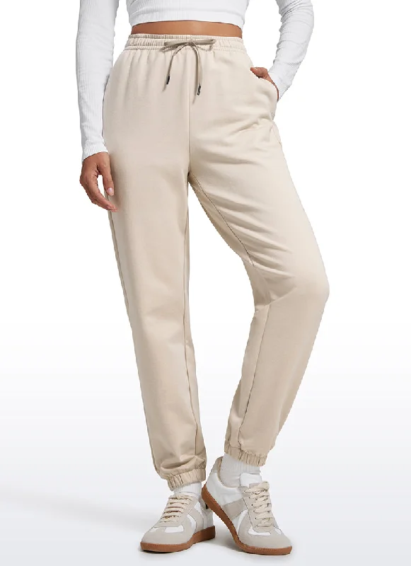 Moisture-wicking pants for intense gym workouts -Pants for school uniforms-Cotton Fleece Sweatpants Pockets Joggers 28"