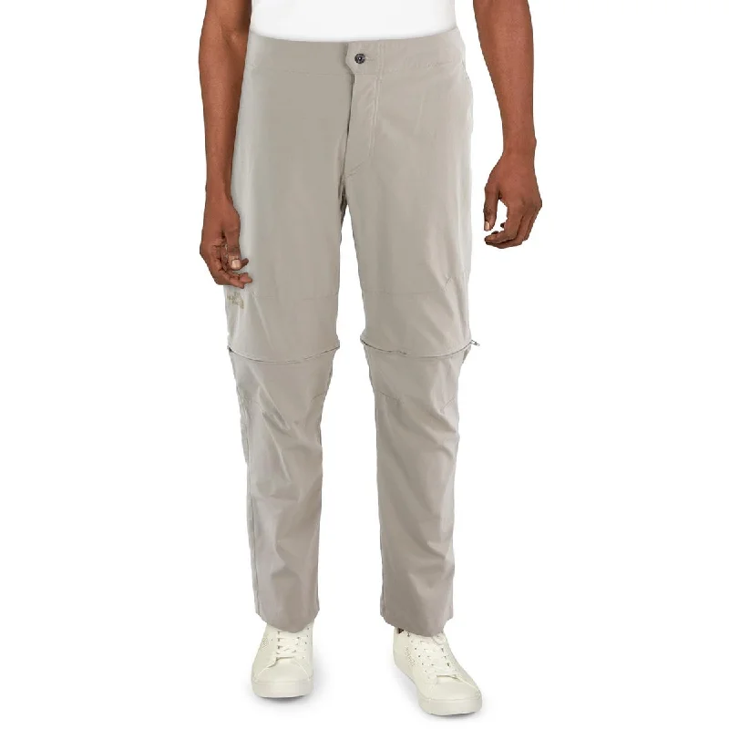 Tactical combat pants for military training use -Pants with zipper fly-Mens Convertible Mid-Rise Khaki Pants