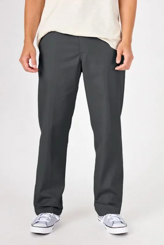 Cozy sweatpants pants for lazy Sunday mornings -Pants for warehouse workers-Skateboarding Twill Pants In Charcoal