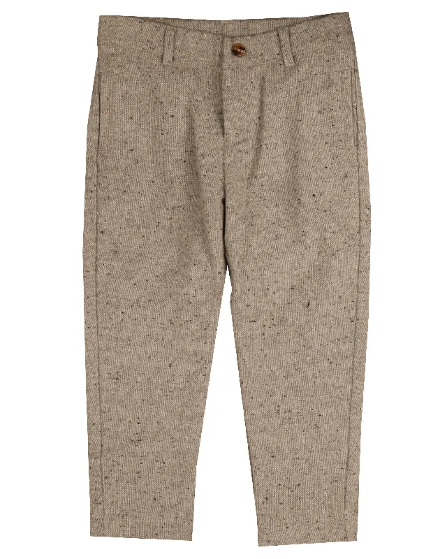 Tailored ankle pants for chic office outfits -Pants for musicians-NOMA GREY TWEED PANTS [FINAL SALE]