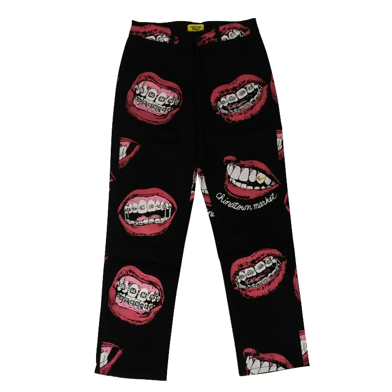 Bold plaid pants for eye-catching style choices -Pants for medical professionals-Chinatown Market 'Brace Face' Pants - Multi