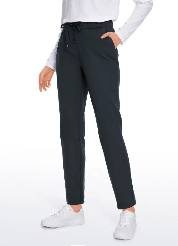 Durable canvas pants for heavy-duty work use -Pants with wide legs-On the Travel Pants with Pockets 29''