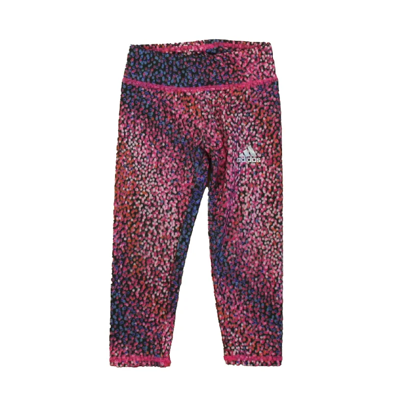 Stretch corduroy pants for cozy fall fashion -Pants with satin finish-Adidas Girls Pink | Blue | Black Athletic Pants