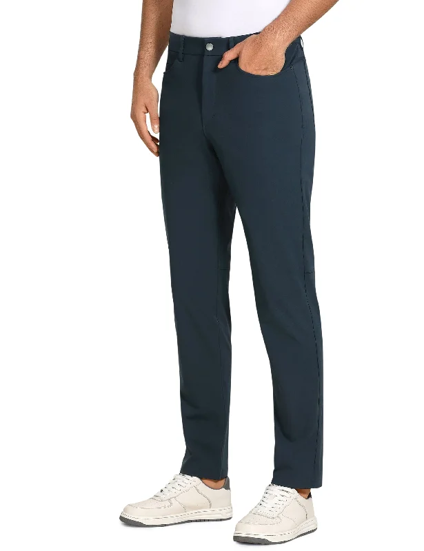 Flowy culottes pants for breezy summer style -Pants for tall men-All-day Comfy Slim-Fit Golf Pants 30'' - 5-pockets