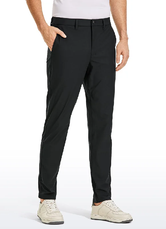 Lightweight cargo pants for summer camping trips -Pants with drawstring-All-Day Comfy Classic-Fit Golf Pants 30''