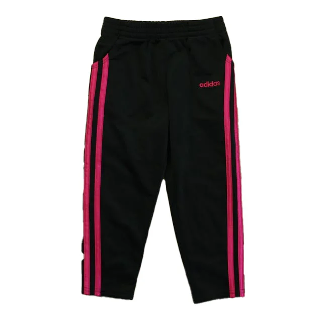 Casual khaki pants for weekend errand runs -Pants for fishing-Adidas Girls Black | Pink Athletic Pants