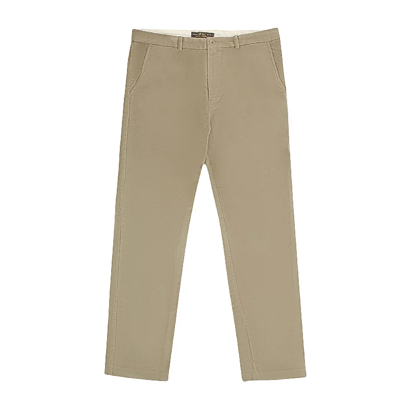 Relaxed cotton pants for breezy casual days -Pants for snowboarders-Freeman's Sporting Club Tan Khaki Cotton Winchester Pants