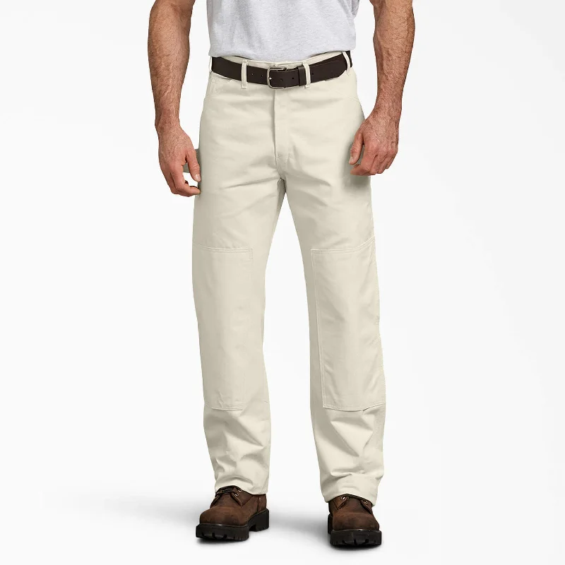 Relaxed chino pants for casual Friday offices -Pants with embroidery-Dickies Double Knee Utility Painter's Pants