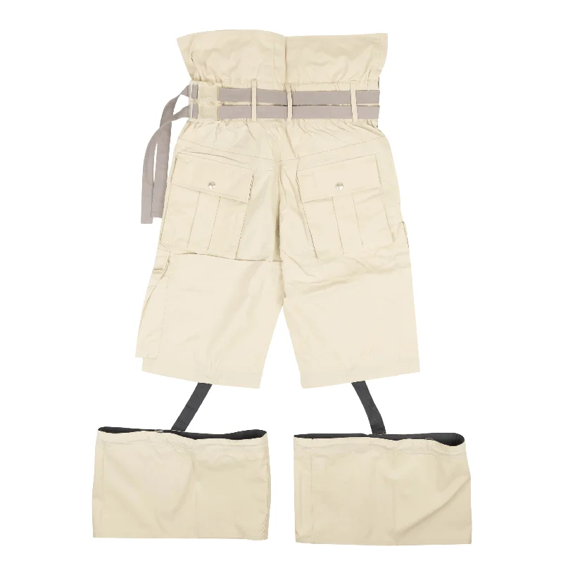 Stylish flare pants for retro party looks -Pants for security guards-A Plan Application Men's Split Cargo Pants - Khaki