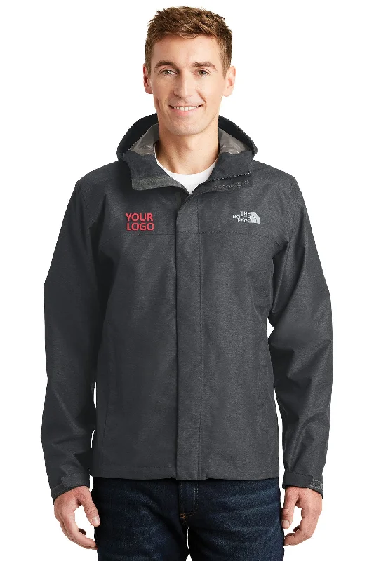 Bomber Jackets for Trendy Style -Jackets for kids-North Face DryVent Rain Jacket TNF Dark Grey Heather