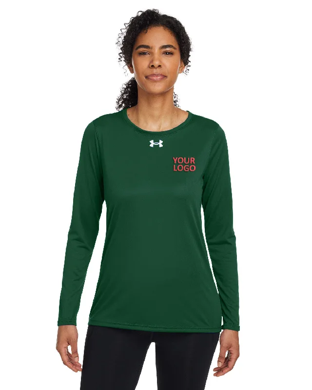 Kids’ character backpack for fun school days -Under Armour Ladies Tech Long-Sleeve Custom T-Shirts, Forest Green