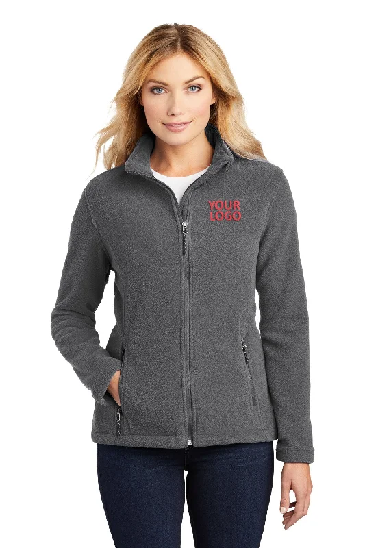 High School Jackets for Students -Jackets with varsity style-Port Authority Ladies Value Fleece Customized Jackets, Iron Grey