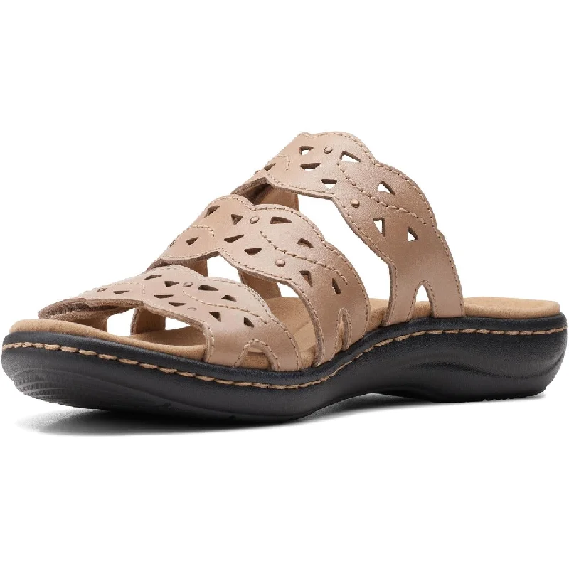 Stylish sandals for men with leather straps and trendy buckle design for versatile looks-Sandals for desert adventures-Clarks Womens Laurieann Echo Slip On  Slide Sandals