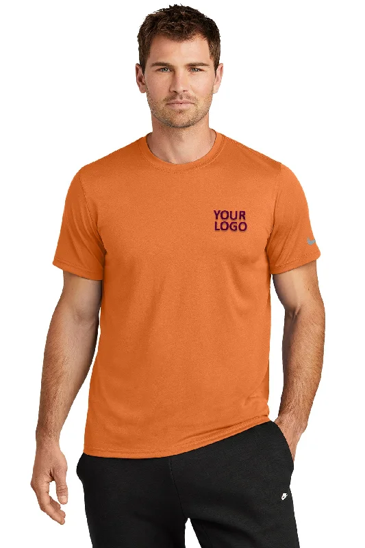 Designer backpack for high-end fashion enthusiasts -Nike Swoosh Sleeve rLegend Customized Tee's, Desert Orange