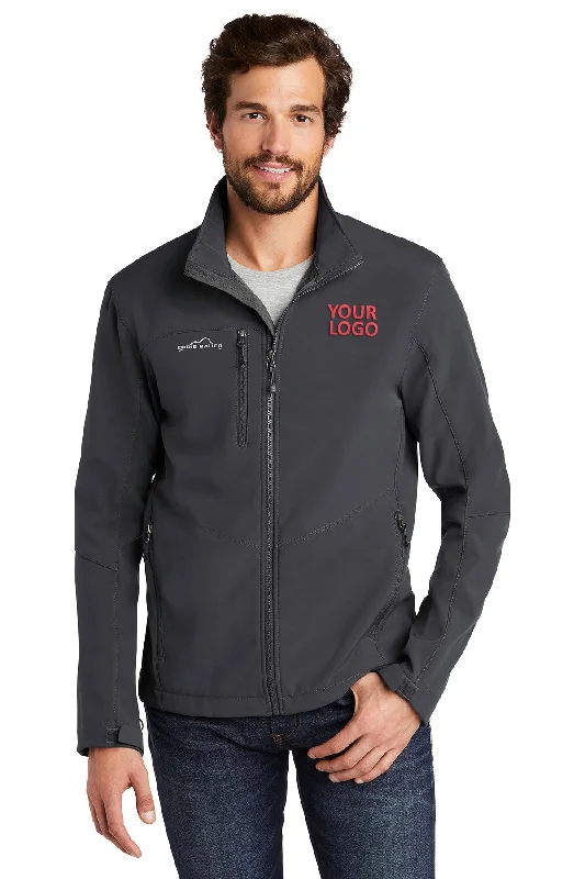 Cocktail Jackets for Elegant -Jackets with faux leather-Eddie Bauer Custom Soft Shell Jackets, Grey Steel