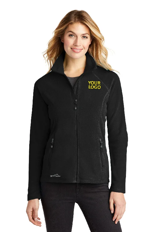 Reflective Jackets for Safety -Jackets for outdoor activities-Eddie Bauer Ladies Custom Microfleece Jackets, Black