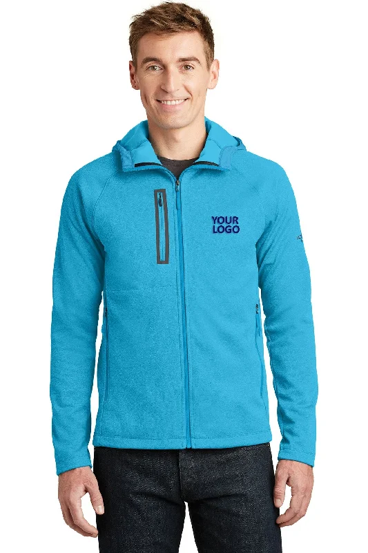 Trench Jackets for Classic Look -Jackets for winter-North Face Canyon Flats Fleece Hooded Jacket Hyper Blue Heather