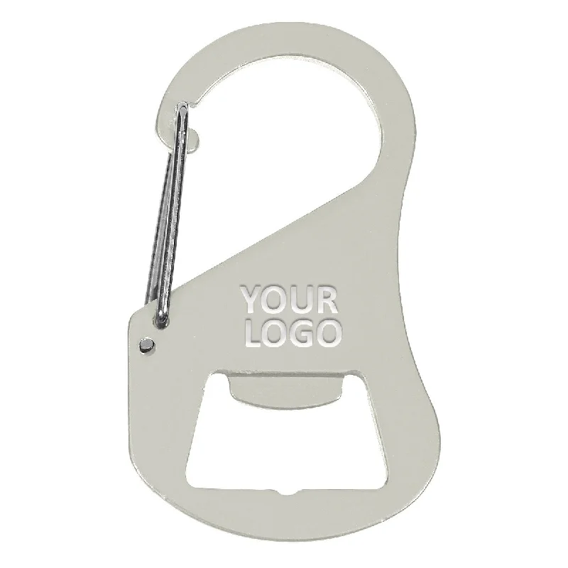 Multi-use backpack for gym and office needs -Carabiner Bottle Opener 2071 White