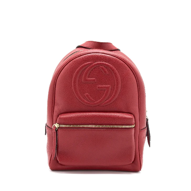 Kids’ character backpack for fun school days -Gucci Soho Chain Backpack Red GHW