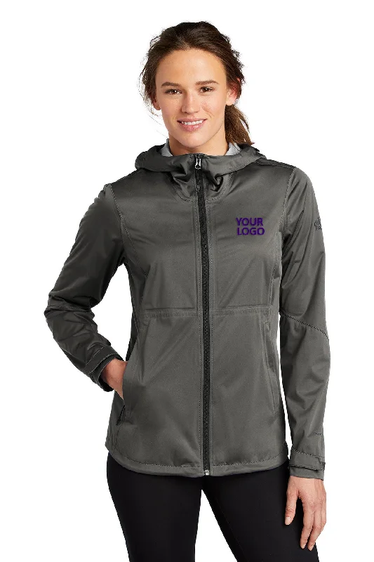 Harrington Jackets for Retro -Jackets with hood-North Face Ladies All-Weather DryVent Stretch Jacket Asphalt Grey