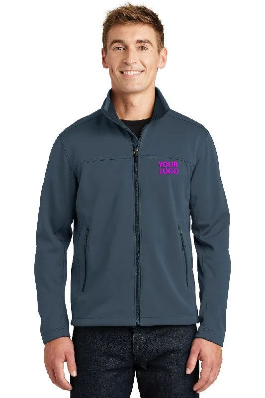 Embroidered Jackets for Detail -Jackets for tropical weather-The North Face Ridgewall Soft Shell Jacket Shady Blue