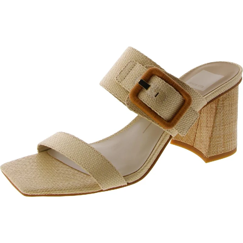 Comfortable sandals for women with Velcro straps and cushioned sole for everyday wear-Sandals with fisherman style-Dolce Vita Womens Woven Buckle Slide Sandals