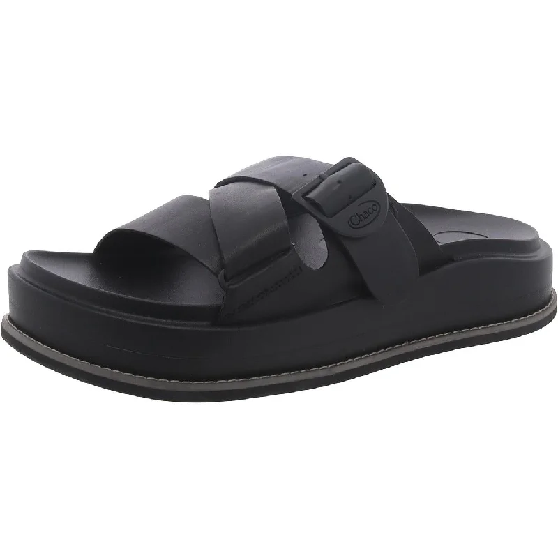 Trendy sandals for women with buckle closure and vibrant color options-Sandals for summer festivals-Chaco Womens Townes Leather Slip-On Slide Sandals