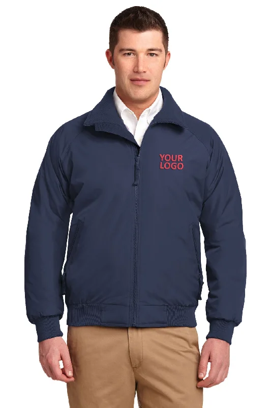 Peacoat Jackets for Nautical -Jackets with fur lining-Port Authority Tall Challenger Custom Jackets, True Navy/ True Navy